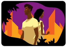 African American Couple vector